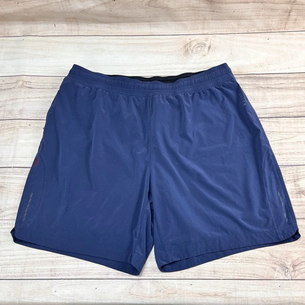 Rhone Drawstring Shorts‎ Sz XLarge Navy Blue Athletic Activewear Running Gym 7 